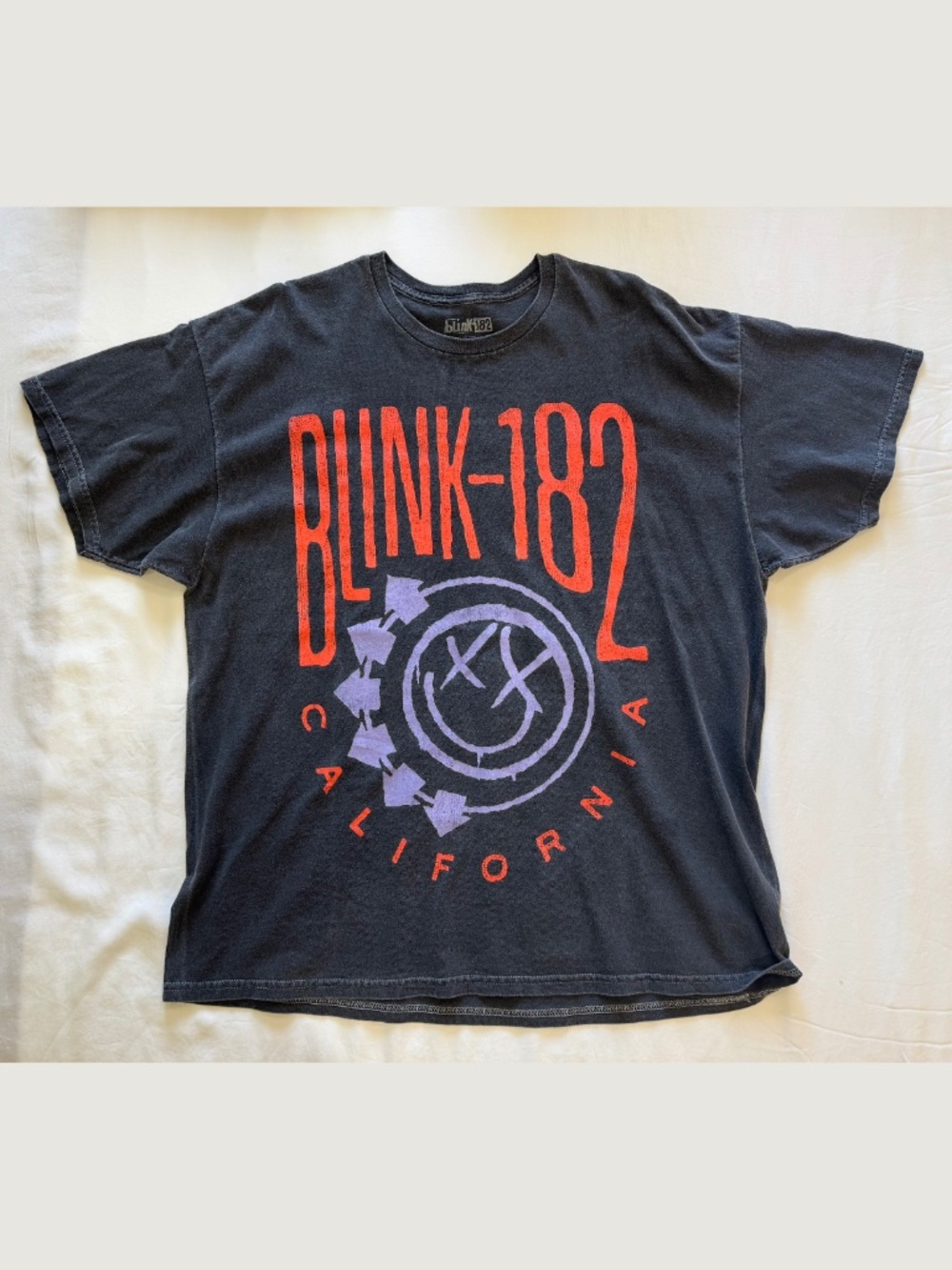 Blink-182 oversized t-shirt, grey, Small/Medium